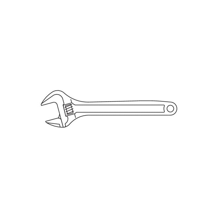 Gedore 6380720 Adjustable Spanner, Open End 10 Inch