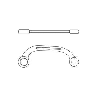Gedore 6470550 Half-Moon Ring Spanner 19x22 mm
