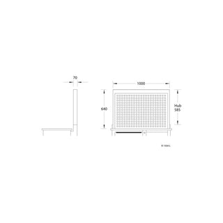 Gedore 6623800 Rear panel empty