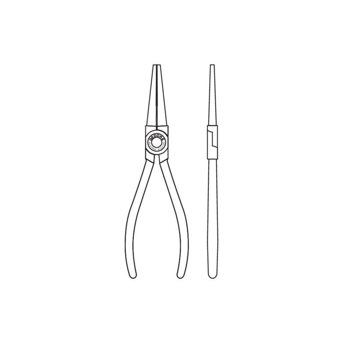 Gedore 6710530 Round Nose Pliers 160 mm, Dipped Handles
