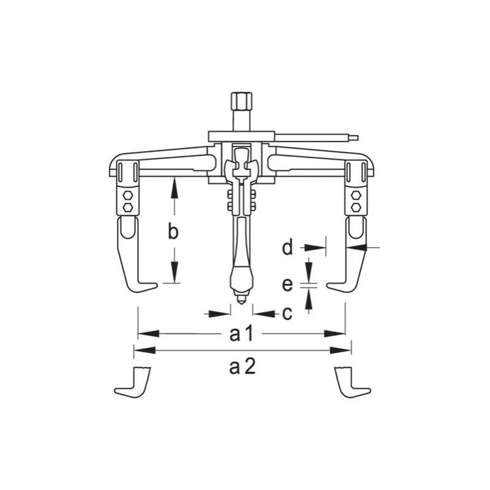 Gedore 1305085 Universal puller, 3-arm pattern 520x300 mm