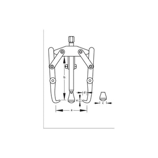 Gedore 8006350 Puller 3-Arm Pattern 200x210 mm
