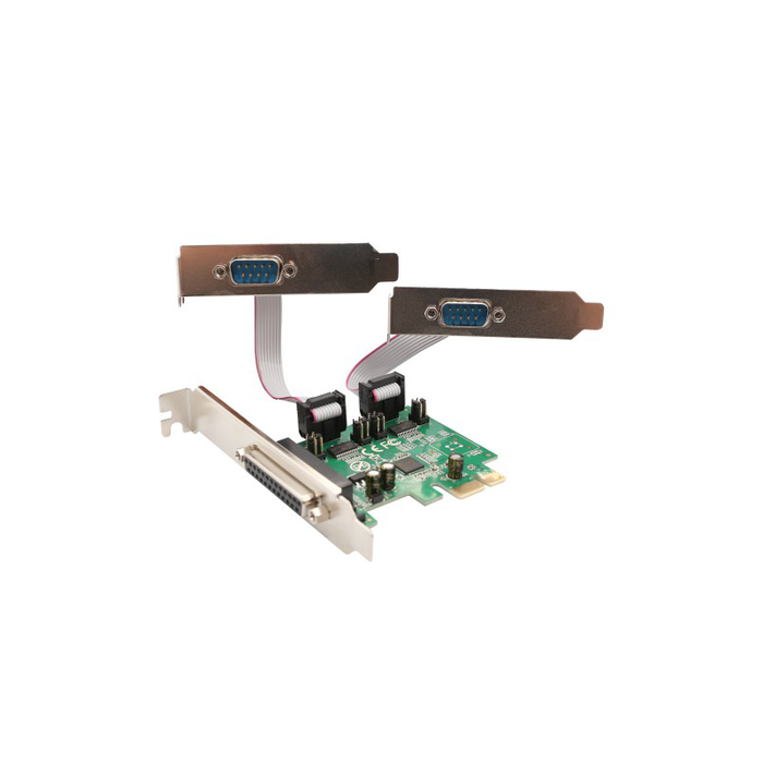 Syba SI-PEX50103 2 Port DB9 Serial and 1 Port DB25 Parallel Printer PCI-Express 2.0 x1 Combo Card