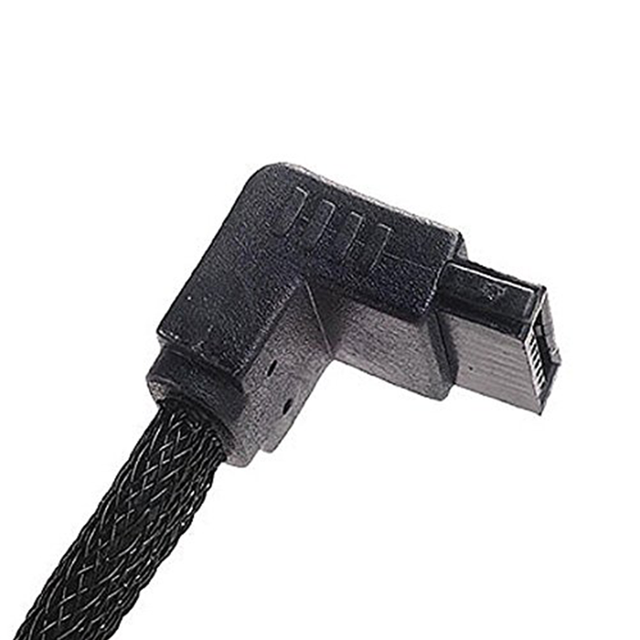 Silverstone CP08 90 Degree SATA III Cable with Non-Scratch Locking Mechanism