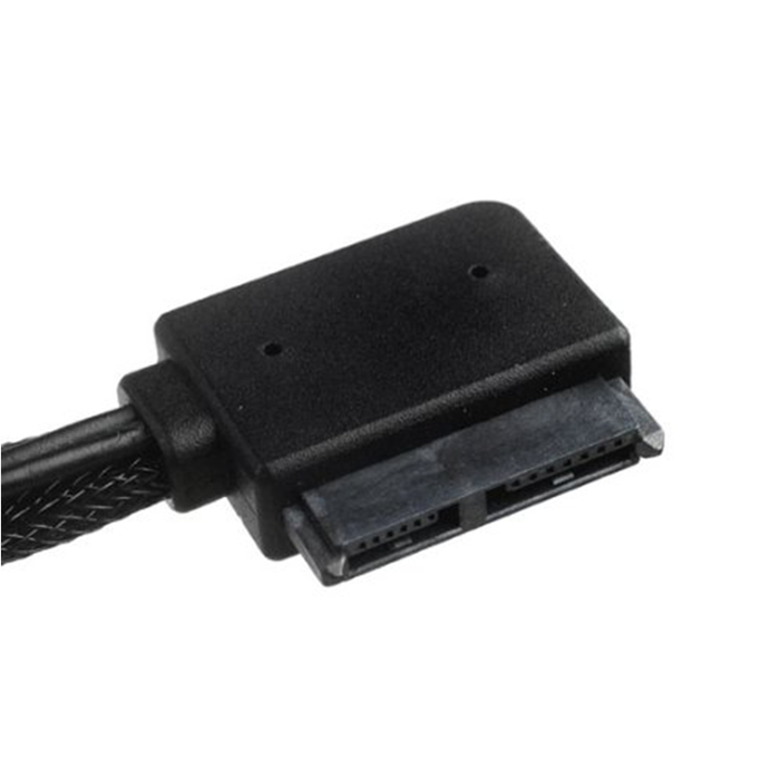 Silverstone CP10 Sleeved Slim-SATA to SATA Adapter Cable