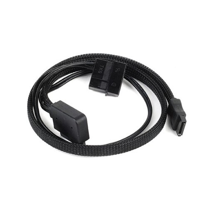 Silverstone CP10 Sleeved Slim-SATA to SATA Adapter Cable