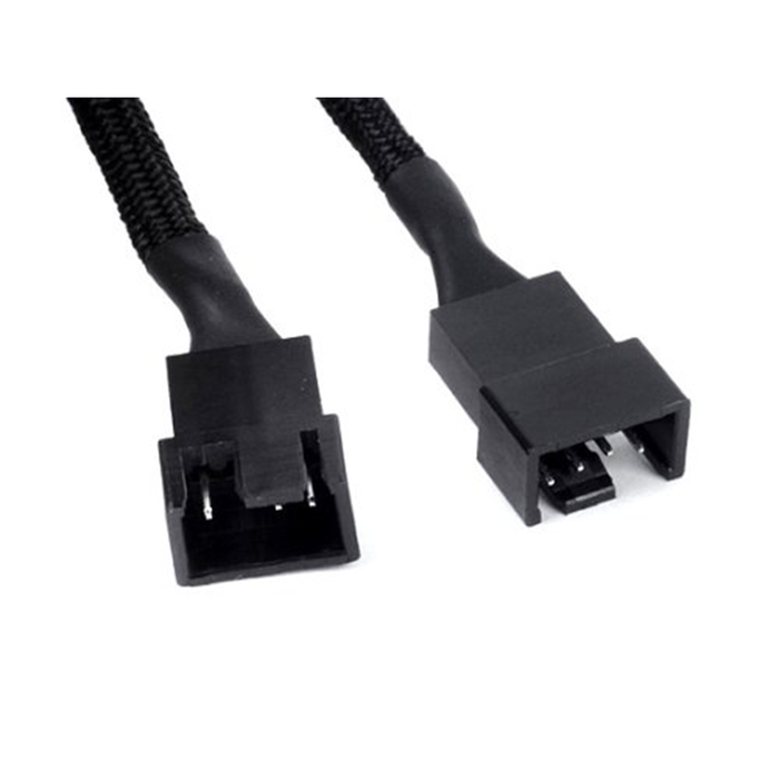 SilverStone CPF01 Black Sleeved 1-to-2 Sleeved PWM Fan Splitter Cable