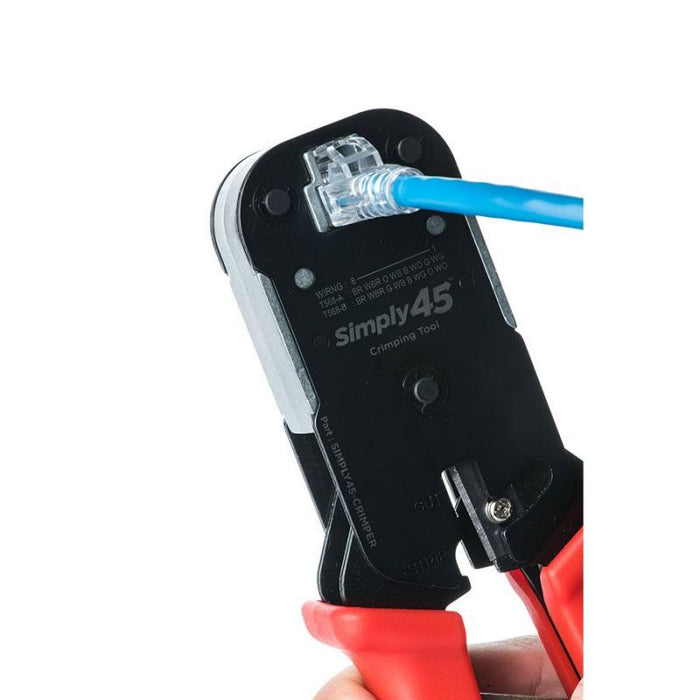 Simply45 S45-C100 Simply45® RJ45 Crimp Tool  Pass Through Unshielded & Internal Ground Shielded