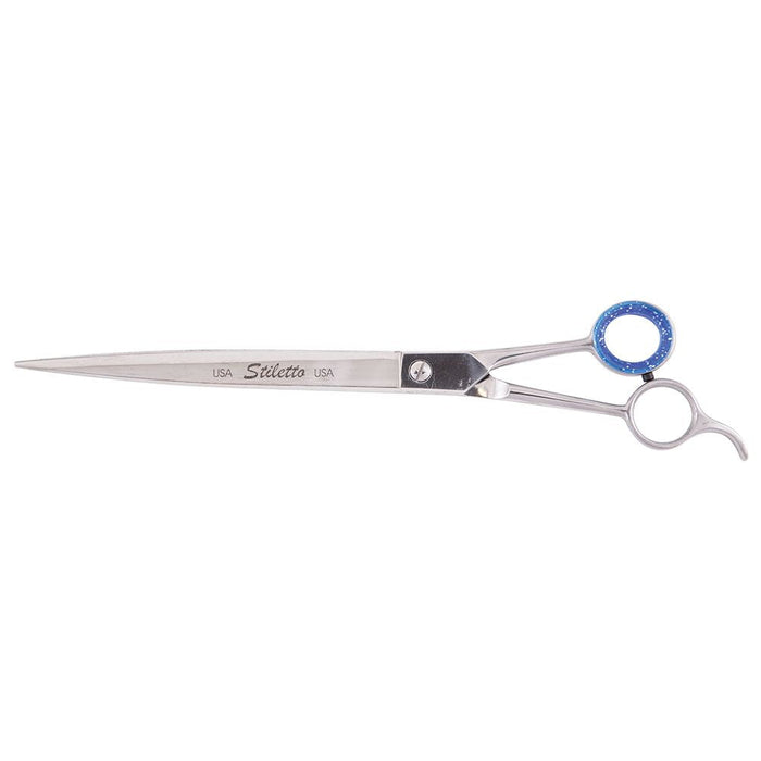 Heritage Cutlery ST10-CO 10'' Pet Grooming Scissor w/semi-oval shape blade/Curved Blade/Offset Handles