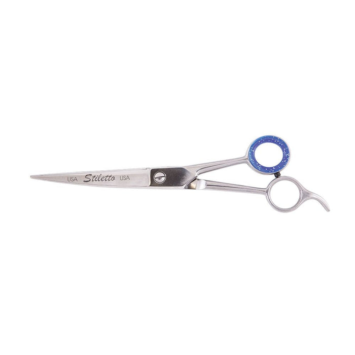 Heritage Cutlery ST75-C 7 1/2'' Pet Grooming Scissor w/semi-oval shape blade/Curved Blade