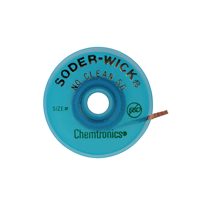 Chemtronics SW16045 Soder-Wick No-Clean SD .110" ESD Vacupak 10 Bobbins
