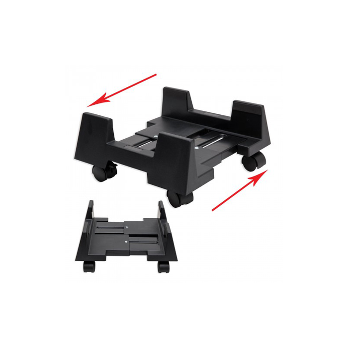 Syba SY-ACC65010 Plastic Stand for ATX Case with Adj. Width with Caster wheels