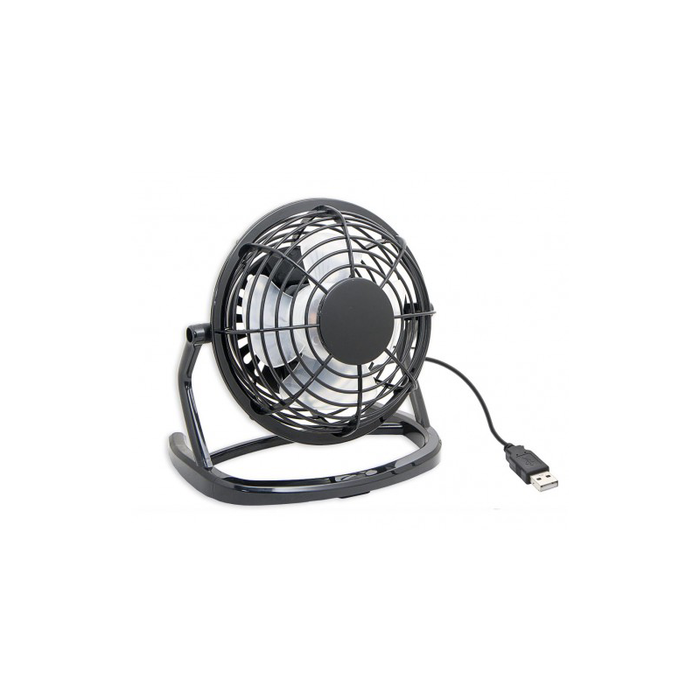 Syba SY-ACC65055 Compact USB Desk Fan, USB Powered with On/Off Switch, Black Color