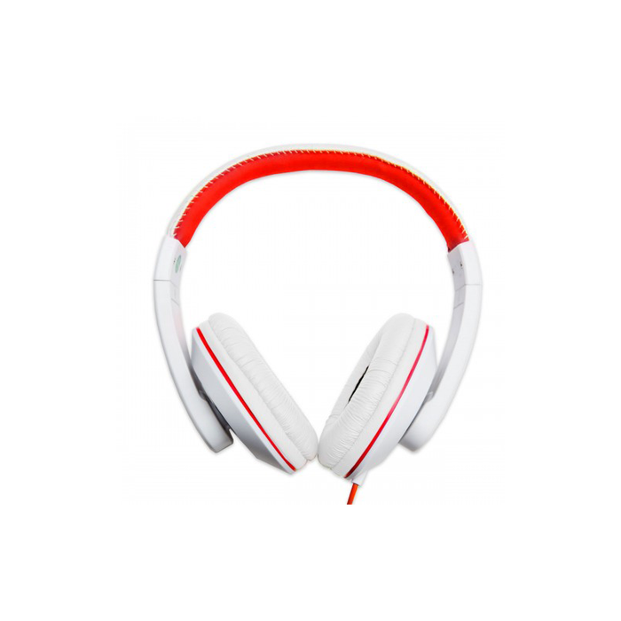 Syba SY-AUD63112 Red Over the Ear Stereo Wired Headphone with In-Line Microphone