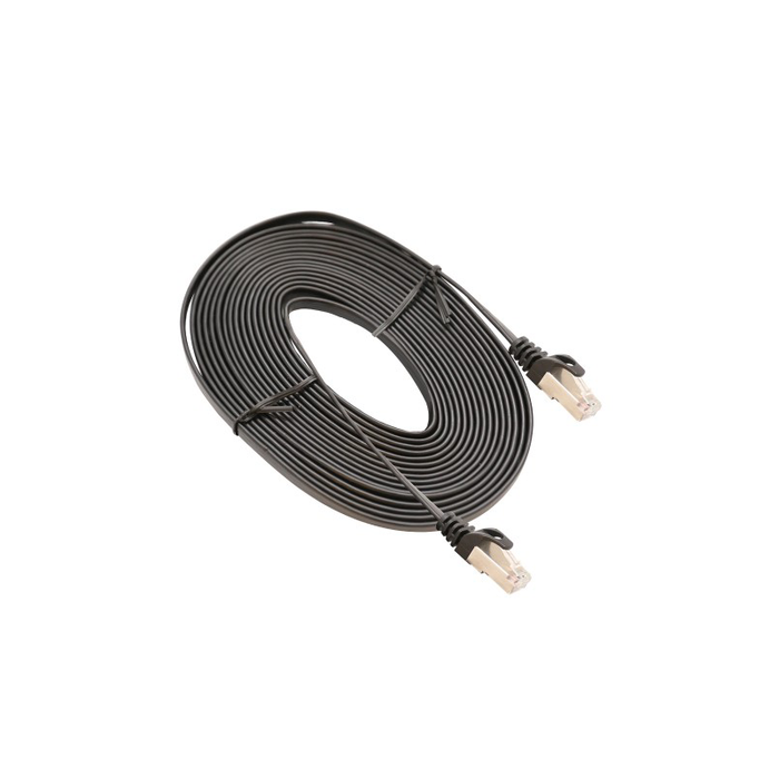 Syba SY-CAB24050 Black 5 Meter CAT7 STP Network Flat Cable