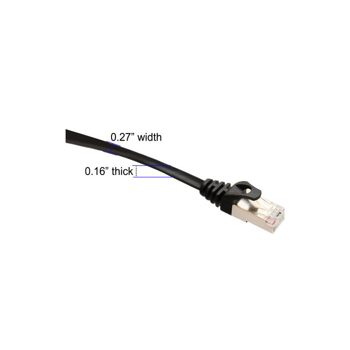 Syba SY-CAB24050 Black 5 Meter CAT7 STP Network Flat Cable