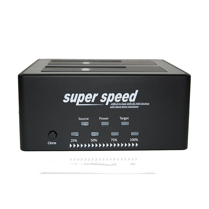 Bytecc T-300D Super Speed USB 3.0 to Dual SATA III Docking Station with Stand Alone Duplicator