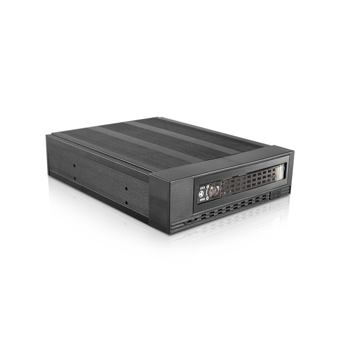 iStarUSA T-7M1-SATA-KL 5.25" to 3.5" 2.5" SATA SAS 6 Gbps HDD SSD Hot-swap Rack with Key Lock