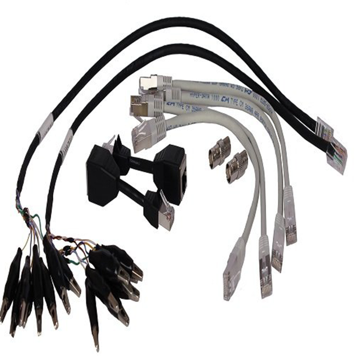 Platinum Tools TAK030 Platinum Network Accessory Kit (Includes: (4) Network Patch Cables 1 Ft., (2) RJ45 to 8 Way Alligator Clips, (2) F-Jack to BNC Adaptor, (2) RJ45 Port SAVERS