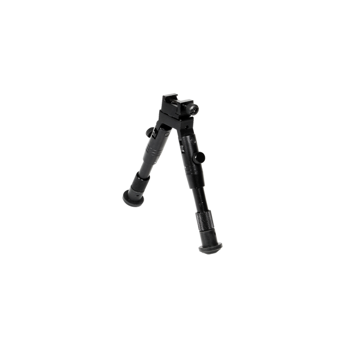 UTG TL-BP28S Shooter's SWAT Bipod, Rubber Feet, Height 6.2"-6.7"