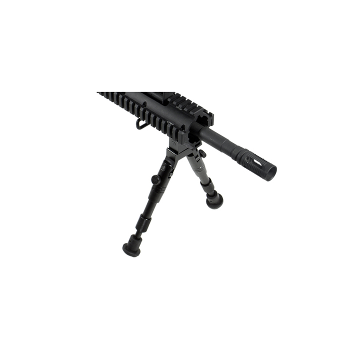 UTG TL-BP28S Shooter's SWAT Bipod, Rubber Feet, Height 6.2"-6.7"