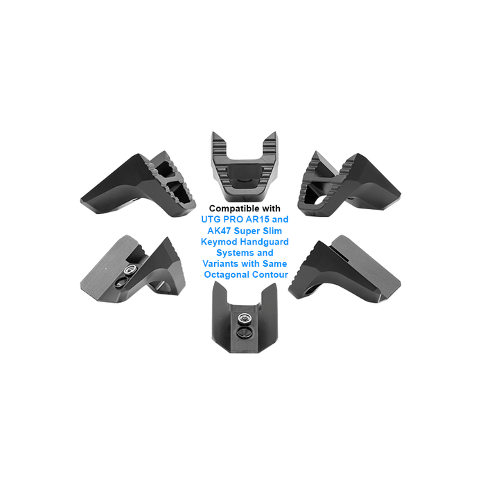UTG TL-HS02B Super Slim Keymod Hand Stop/ Barricade Rest Kit - Black