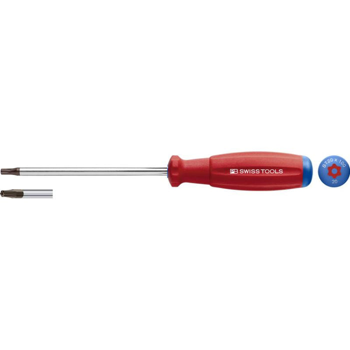 PB Swiss Tools SwissGrip Screwdriver, TORX® With Bore Hole, Size T20