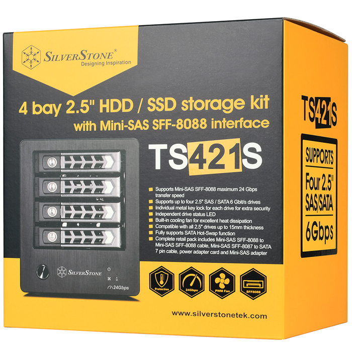 SilverStone TS421S Drive Storage