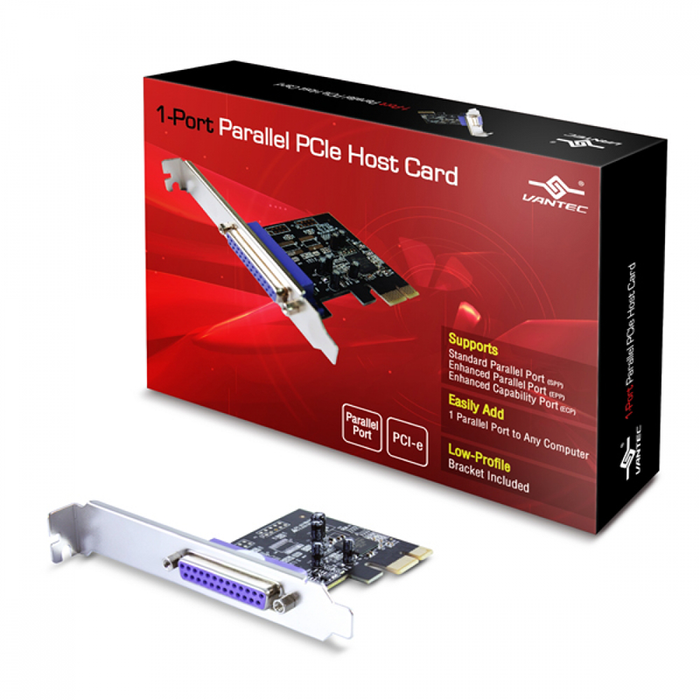 Vantec UGT-PCE10PL 1-Port Parallel PCIe Card