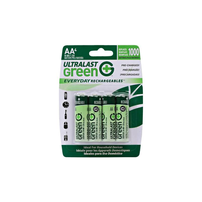 Dantona Ultralast ULGED4AA AA Green Rechargeable Batteries
