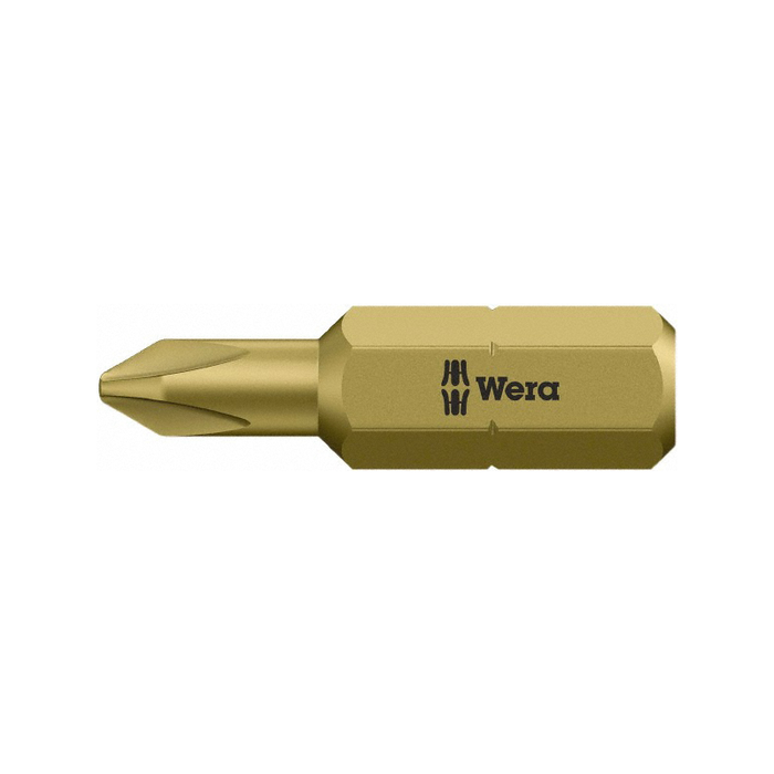 Wera 05380158001 #1 x 25mm Phillips Reduced Shaft Diameter Bit, 10 Piece