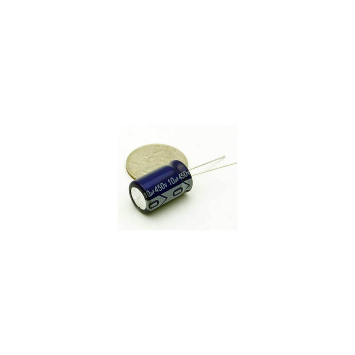 NTE Electronics VHT10M450 Aluminum Electrolytic Capacitor, Radial Lead