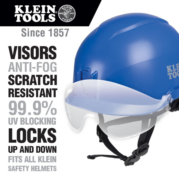 Klein Tools VISORCLR Safety Helmet Visor, Clear