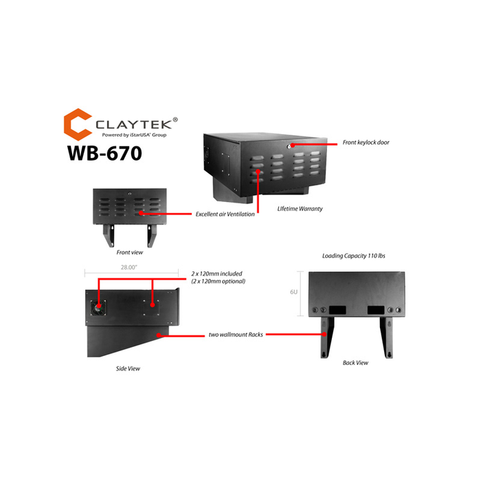 iStarUSA WB-670 6U Chassis Cabinet Rack