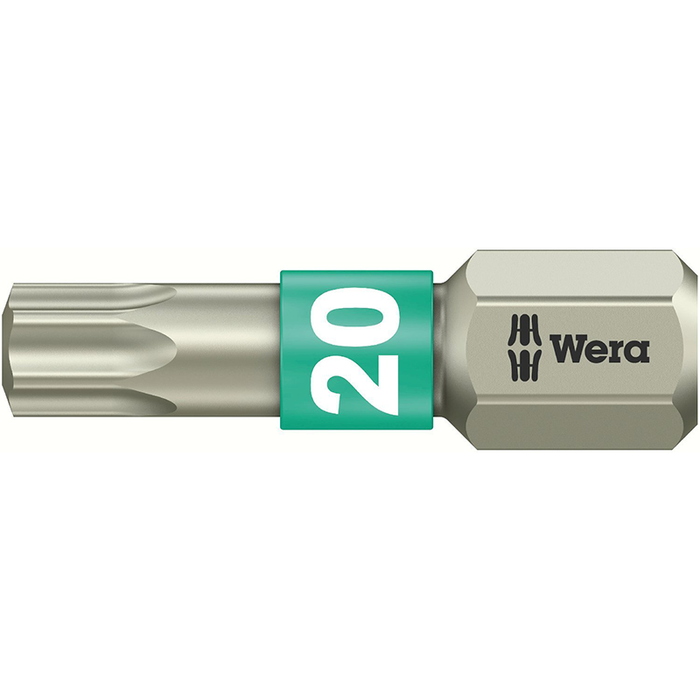 Wera 05073622001 3867/1 TS SB Stainless Steel Insert Bit, TORX® #15 (Pack of 5)