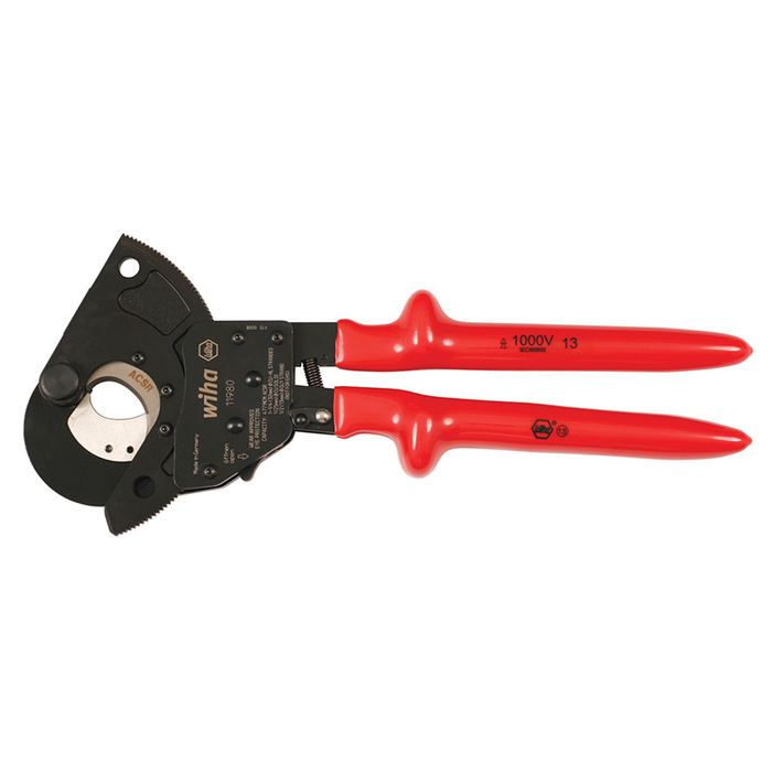 Wiha 11980 14" Insulated Ratcheting ACSR Cable Cutter