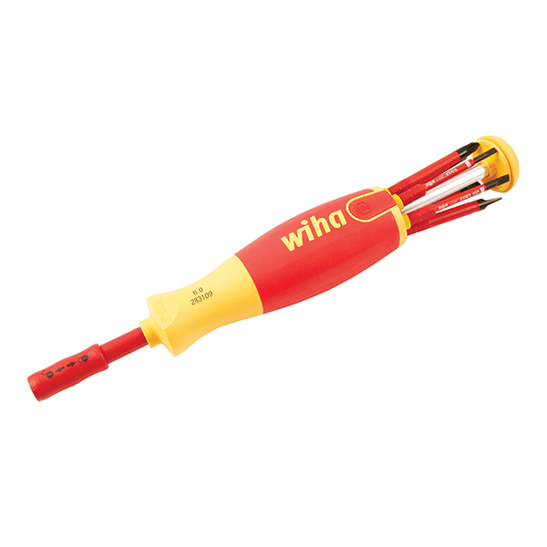 Wiha 28395 7 Piece Insulated Pop Up Screwdriver Set - Slotted/Phillips/Terminal
