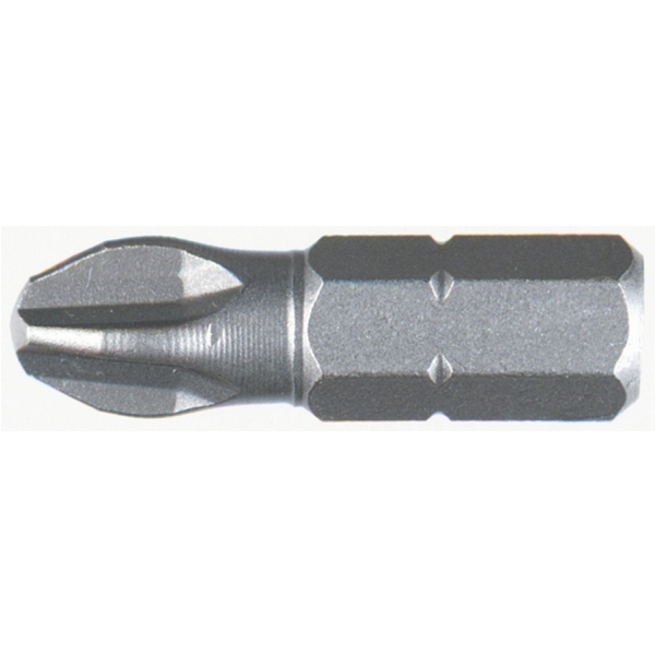 Wiha 71126 #1 x 25mm Phillips Insert Bit with Anti-Cam Out Ribs, 10 Pack