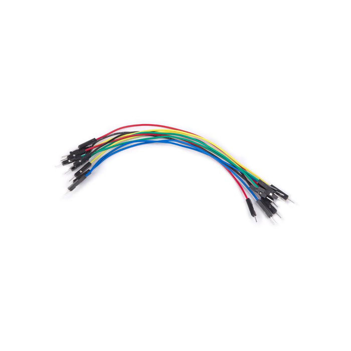 Velleman WJW010 Set of AWG Breadboard Jumper Wires, One Pin Male To Male, 5.9in