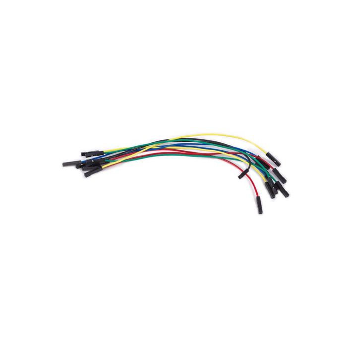 Velleman WJW012 Set of AWG Breadboard Jumper Wires, One Pin Female To Female, 5.9in