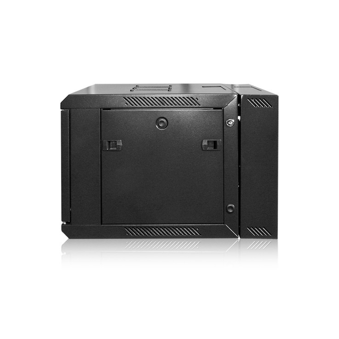 iStarUSA WMZ655-PD10 6U 550mm Depth Swing-out Wallmount Server Cabinet with 10 Outlet Overload Protection PDU