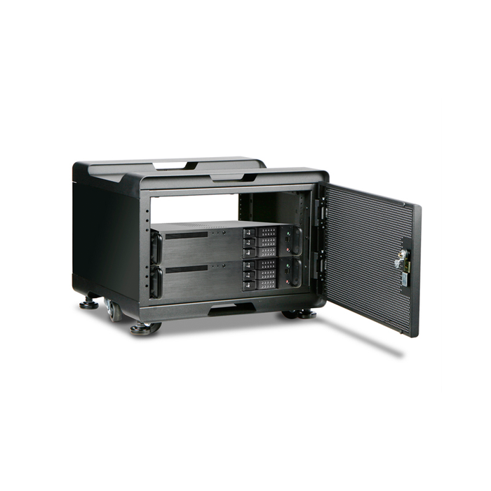 iStarUSA WS-1070B 10U 700mm Depth Threaded Rails Audio Video Rackmount Cabinet