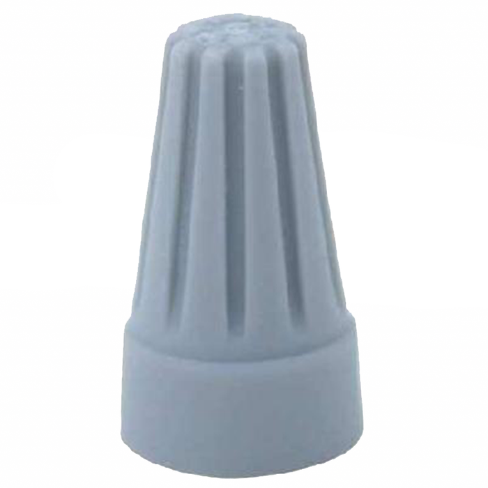 Ideal WT1-B WireTwist Wire Connector, WT1, Gray, 500/Bag