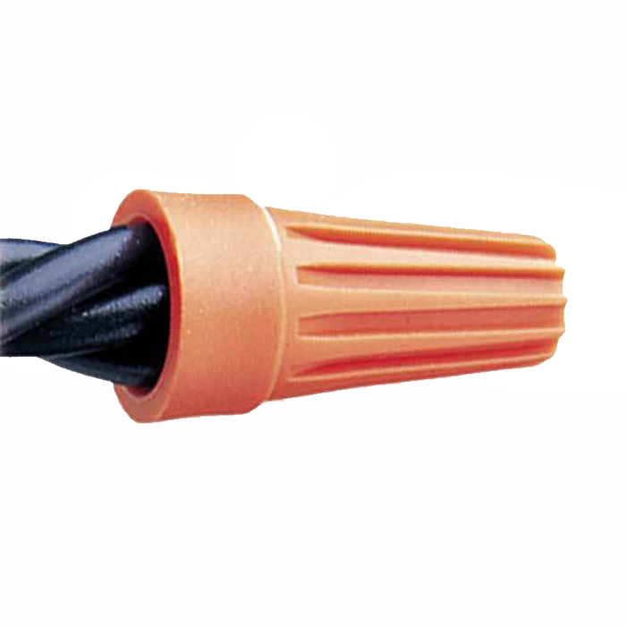 Ideal WT3-B WireTwist Wire Connector, WT3, Orange, 500/Bag