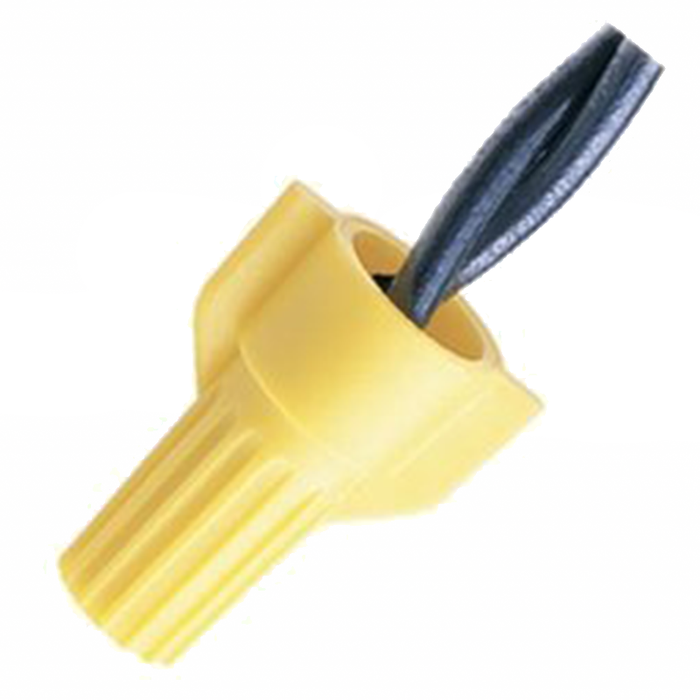 Ideal WT51-SK WingTwist Wire Connector, WT51, Yellow, 25000/Barrel