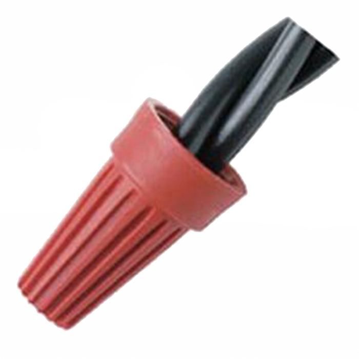 Ideal WT6-1 WireTwist Wire Connector, WT6, Red, 100/Box