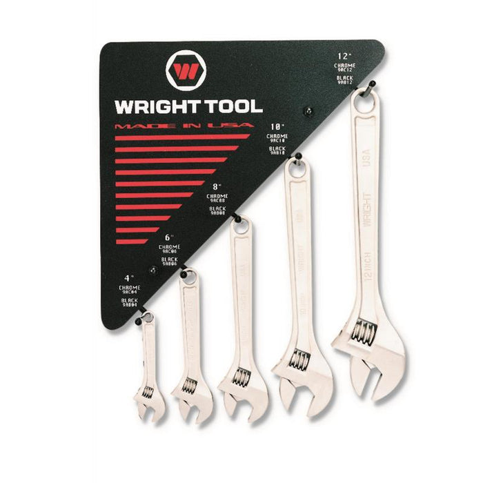 Wright Tool D975 Adjustable Wrenches Set 30 Piece
